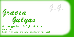 gracia gulyas business card
